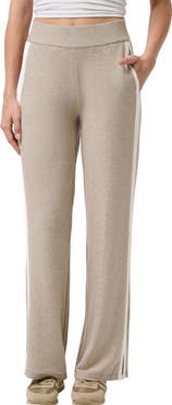 TravisMathew Cloud Terry Side Stripe Varsity Sweatpants