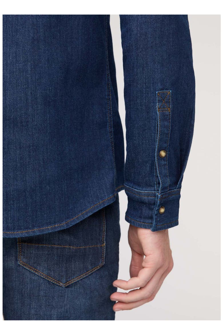 Performance Denim Lite Two-Pocket Shirt, Alternate, color, Dark-Stone