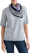 Jones New York Crewneck Half Sleeve Top