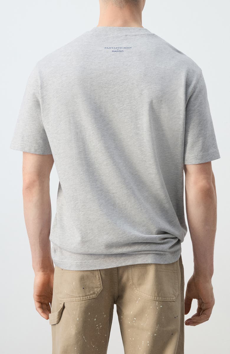 MANGO x Fantastic Man ! Graphic T-Shirt, Alternate, color, Medium Heather Grey