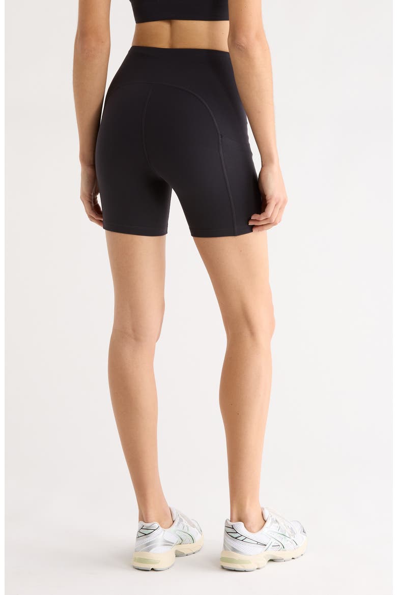 Studio Luxe Pocket Bike Shorts, Alternate, color, BLACK