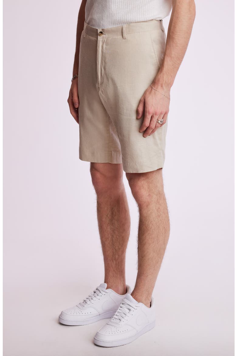 Felix Slim Fit Shorts, Alternate, color, TAN LINEN