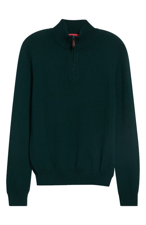 Army Unito Cashmere Quarter Zip Sweater
