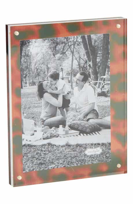 Mud Pie Tortoise Acrylic Block Photo Frame
