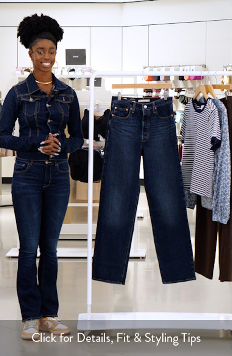 Ribcage High Waist Straight Leg Jeans, sales video thumbnail