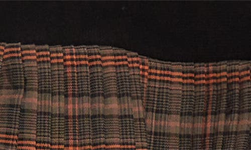 Chopova Lowena Fret Plaid Pleated Skirt In Multi