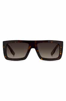 53mm Gradient Rectangular Sunglasses