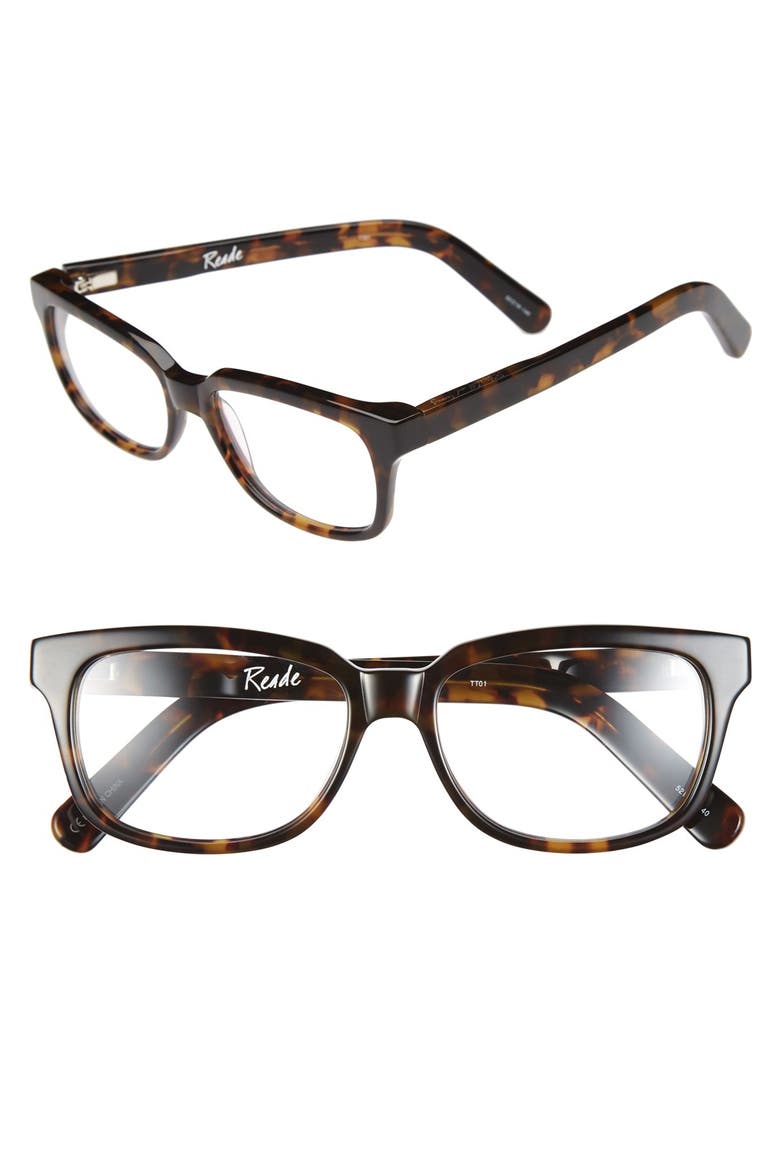 'Reade' 52mm Optical Glasses, Main, color, TORTOISE