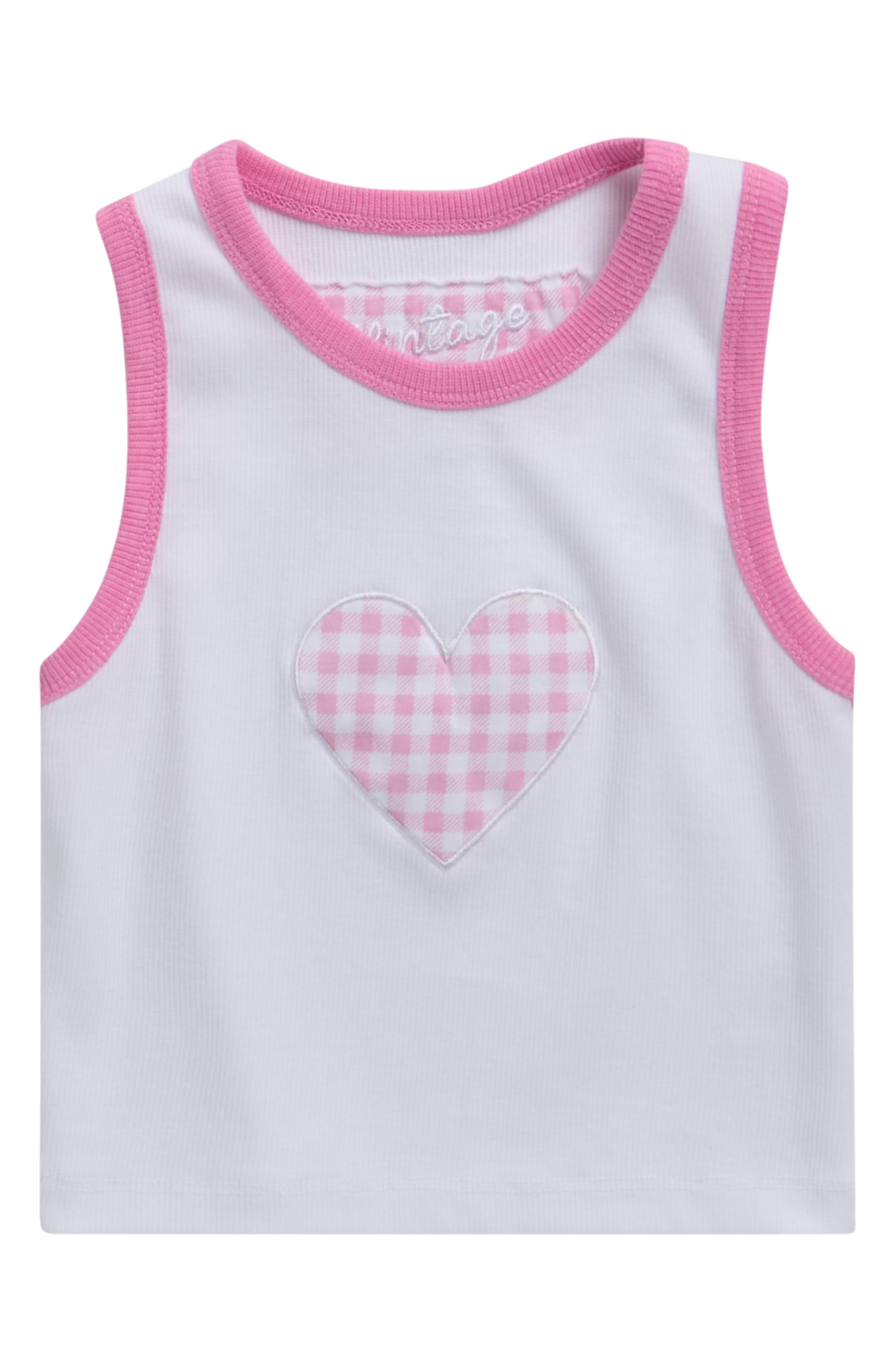 Vintage Havana Heart Appliqué Tank