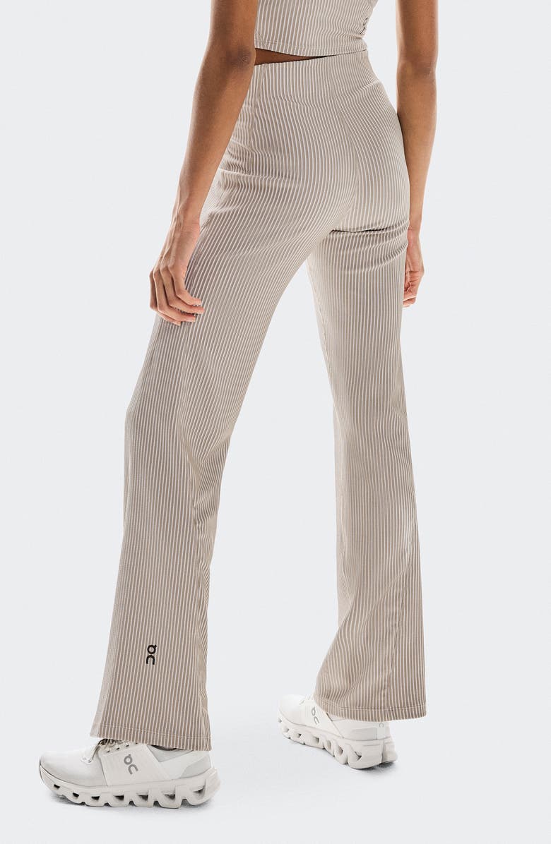 On All Day Ribbed High Waist Pants, Alternate, color, Desert/ White