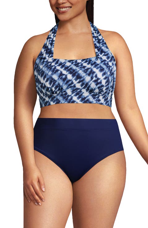 Chlorine Resistant Square Neck Halter Bikini Swimsuit Top