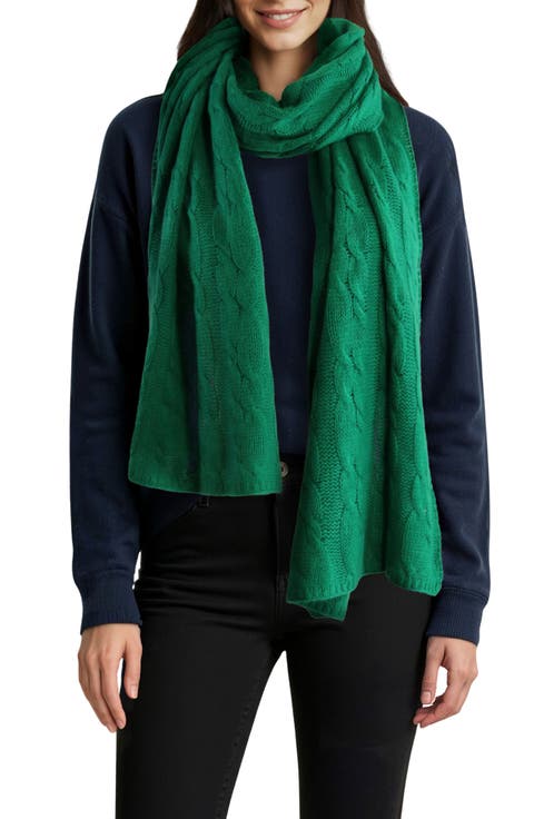 Cashmere Cable Knit Scarf
