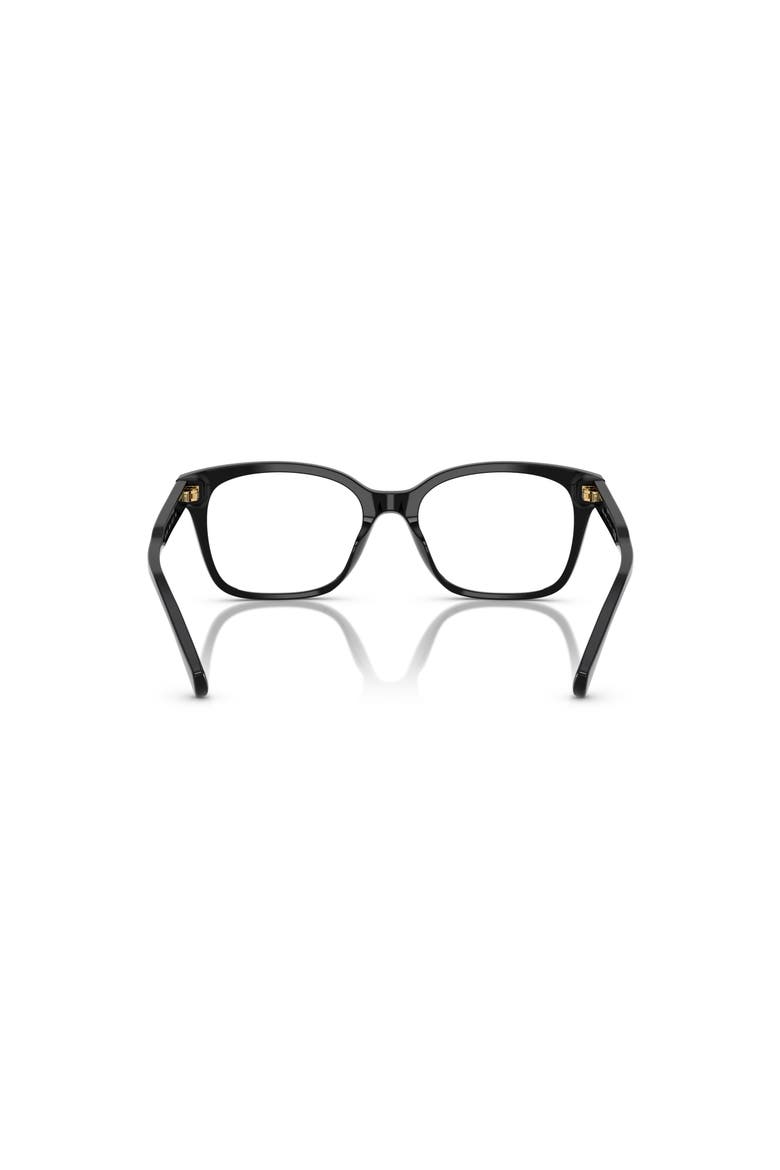 53mm Rectangle optical glasses, Alternate, color, Black