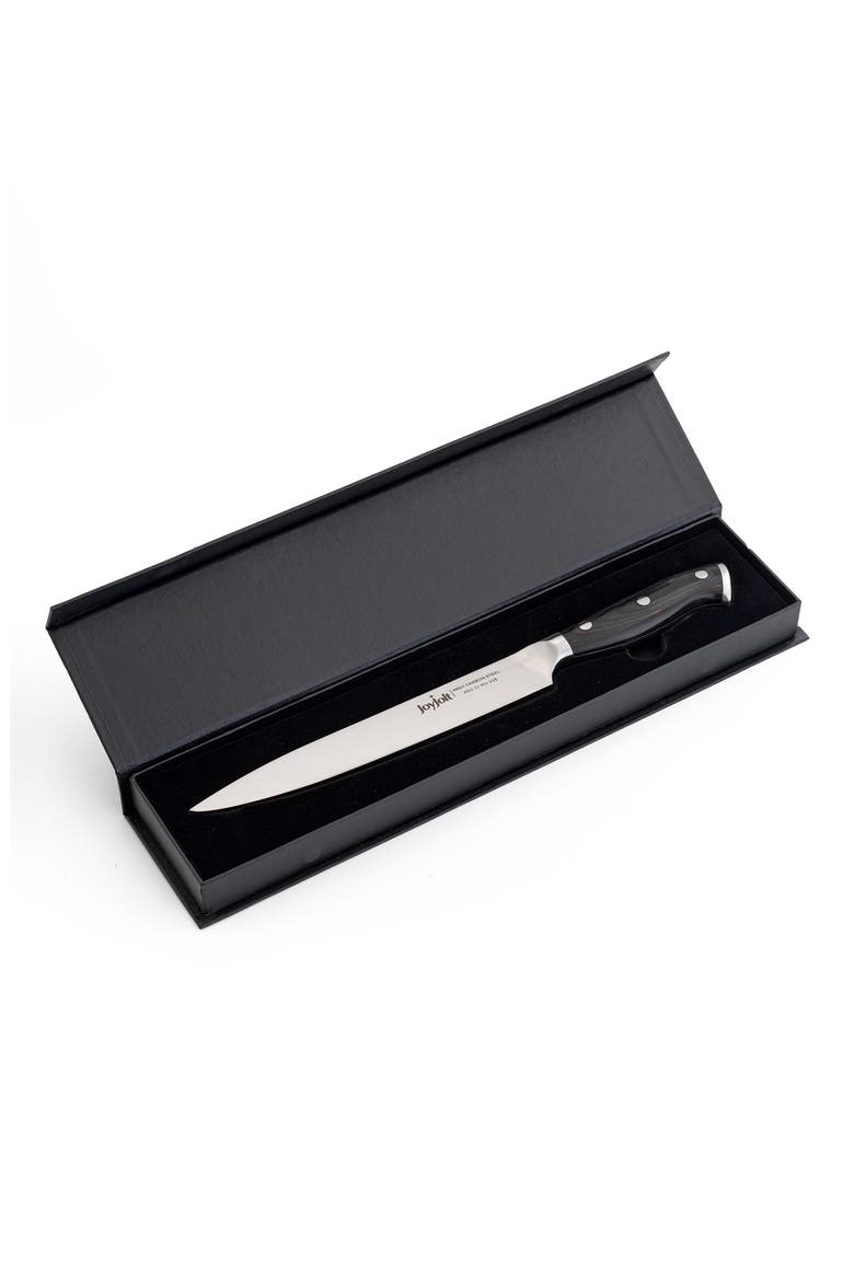 8" Slicing Knife, Alternate, color, SILVER/ BLACK