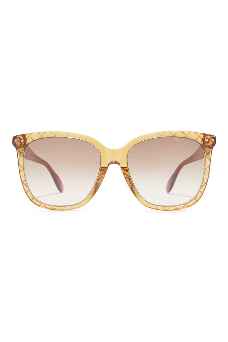 55mm Square Sunglasses, Main, color, YELLOW RED BROWN