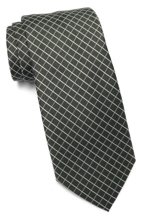 Ramona Grid Print Tie