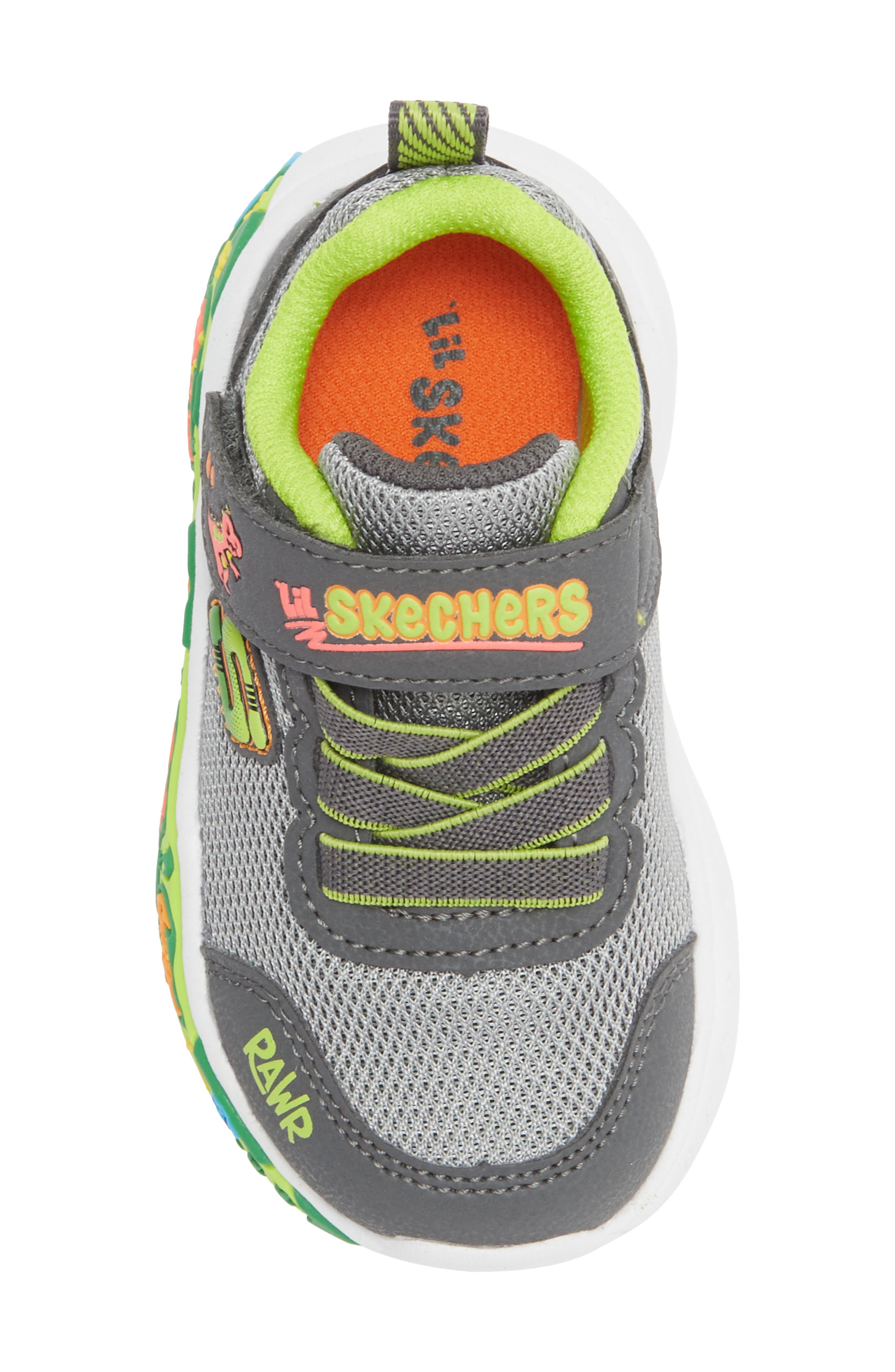 SKECHERS Kids' Play Scene Sneaker, Alternate, color, Coal/Lime