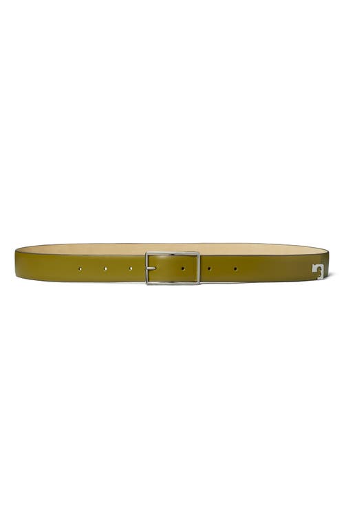 Tory Burch Gigi Leather Belt In Green