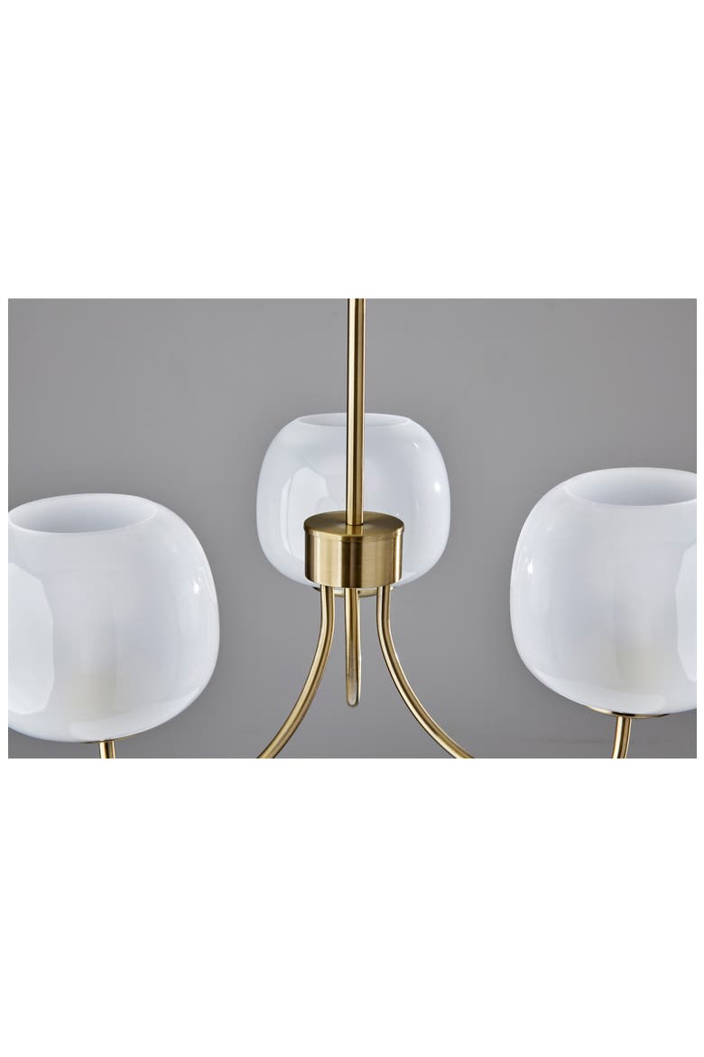 Magnolia Chandelier, Alternate, color, ANTIQUE BRASS