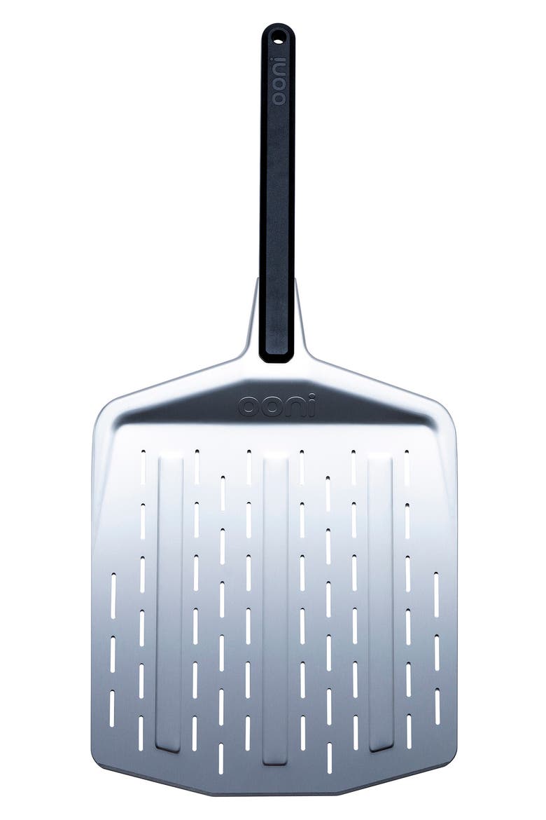 12-Inch Perforated Pizza Peel, Main, color, SILVER
