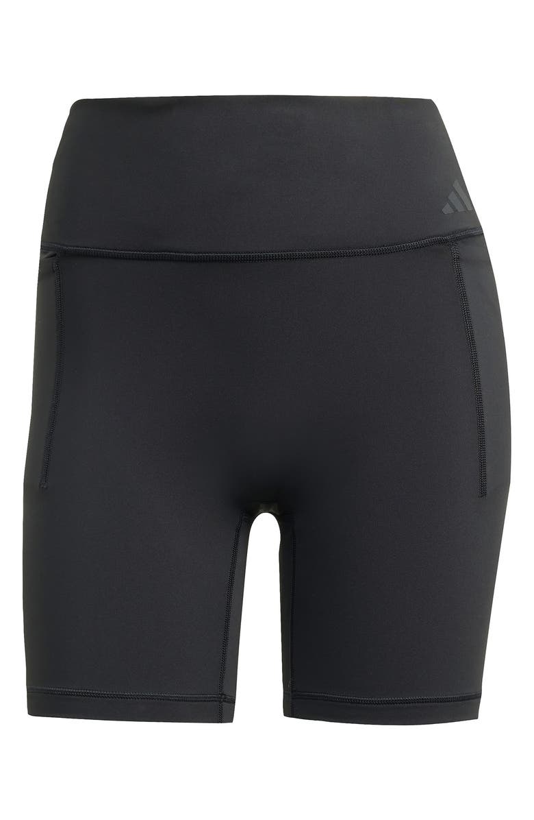 adidas High Waist Performance Bike Shorts, Alternate, color, Black