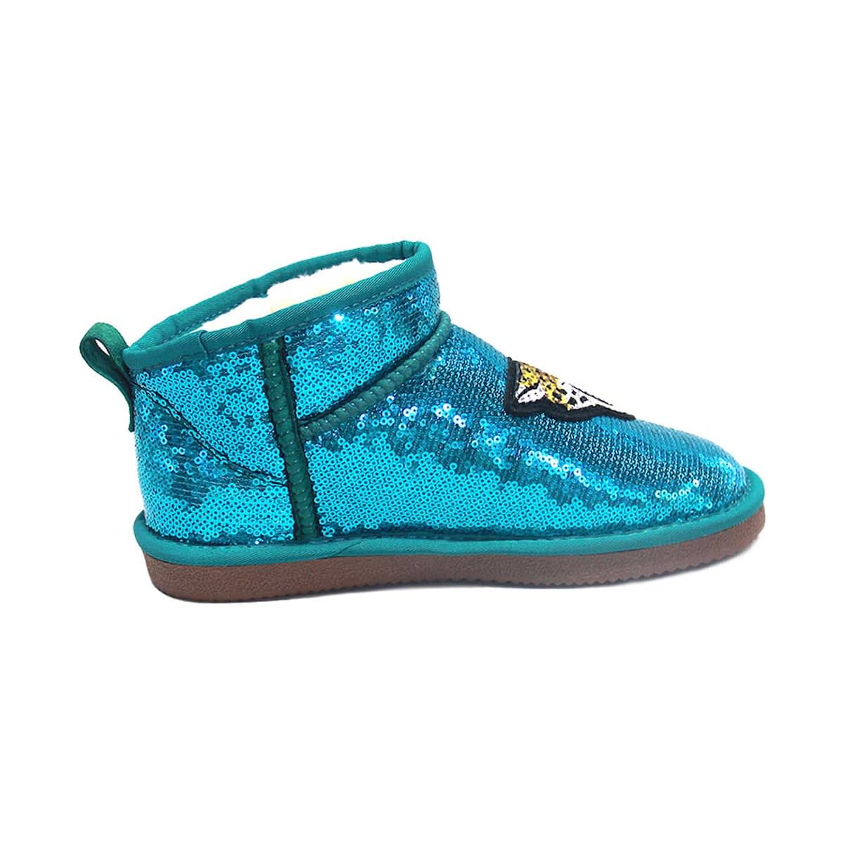 CUCE Women's Cuce  Teal Jacksonville Jaguars Sequin Ankle Boots, Alternate, color, 