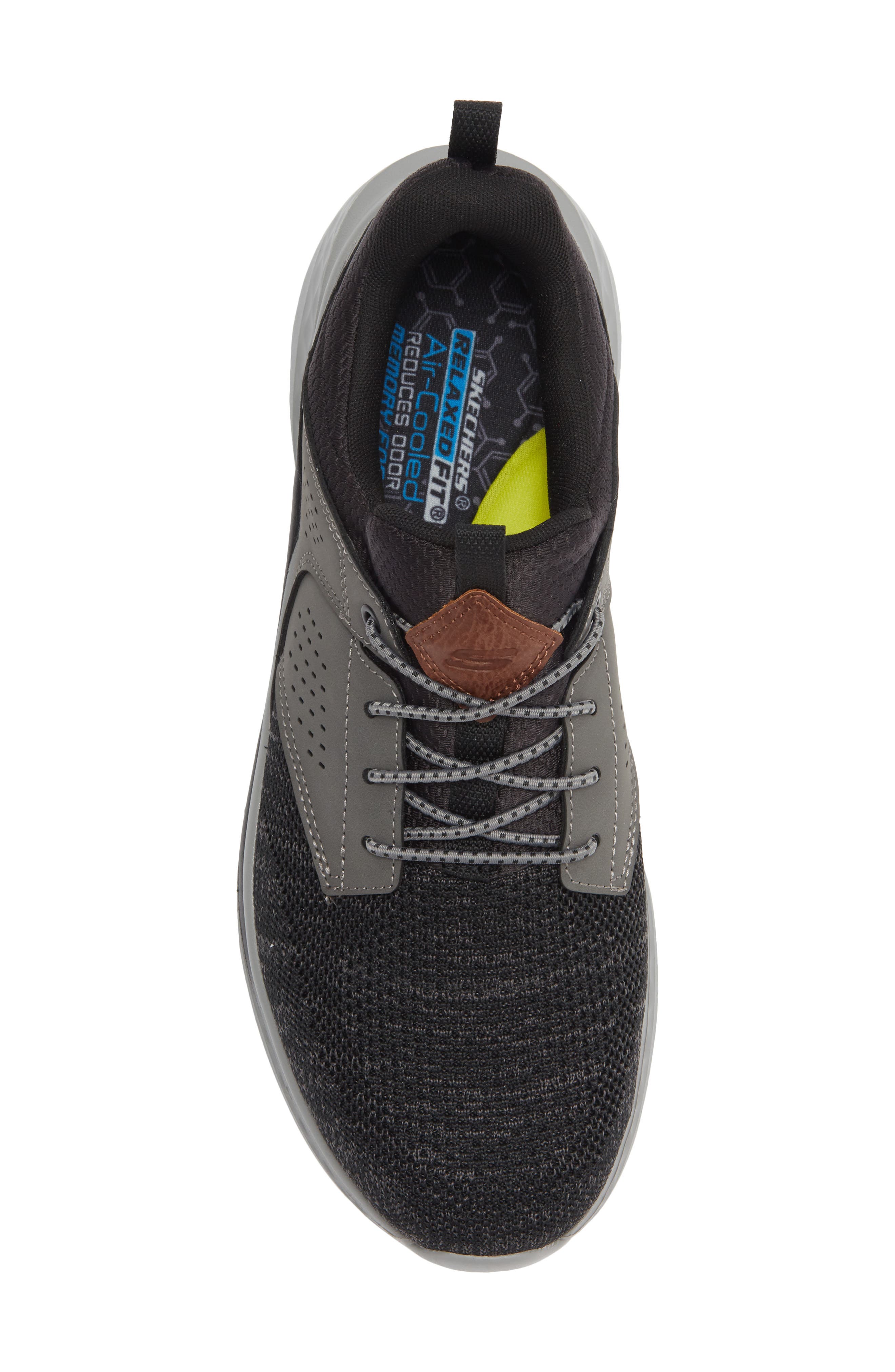 SKECHERS Relaxed Fit: Slade Breyer Sneaker, Alternate, color, Black/ Grey