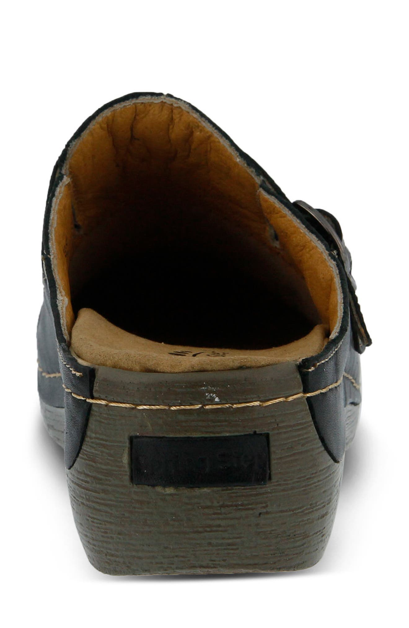 Spring Step Happy Clog, Alternate, color, Black Leather