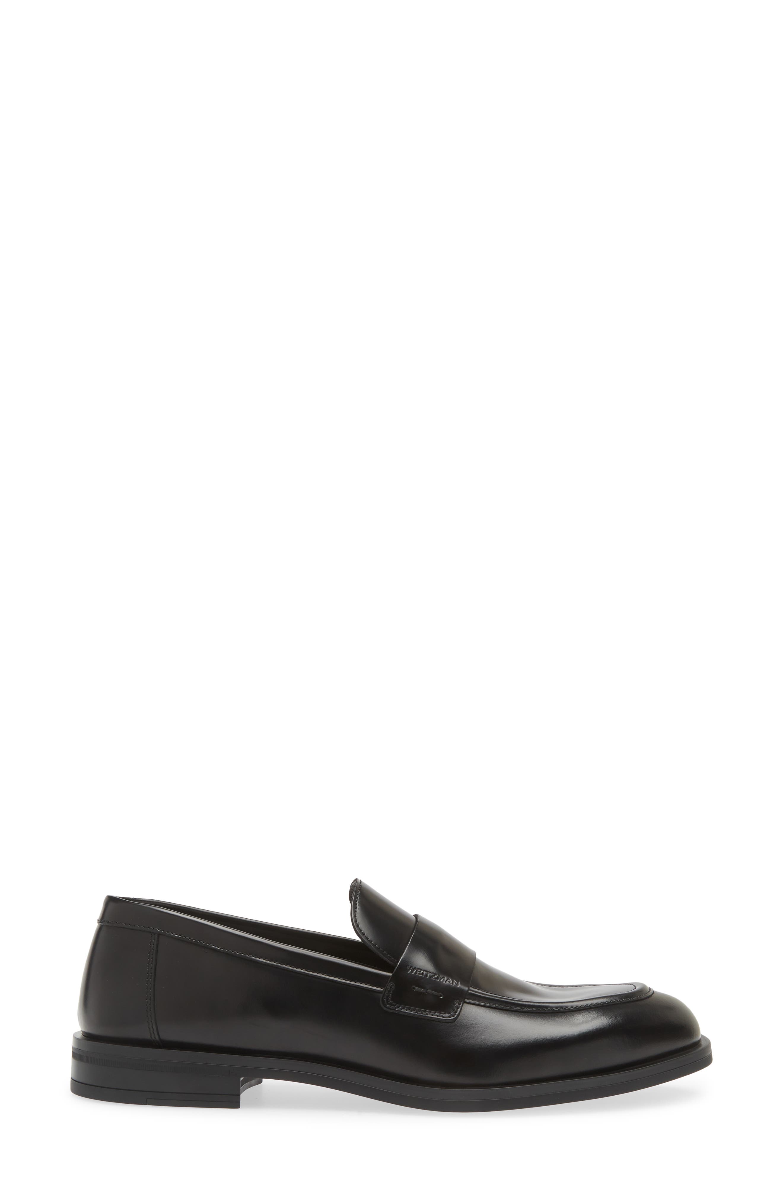 Stuart Weitzman Club Classic Loafer, Alternate, color, Black
