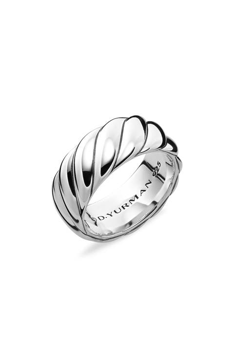 Sculpted Cable Contour Band Ring