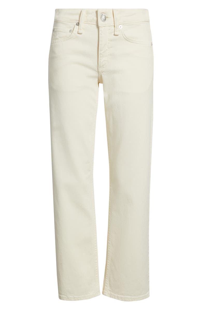 rag & bone Harlow Low Rise Ankle Straight Leg Jeans, Alternate, color, Ecru