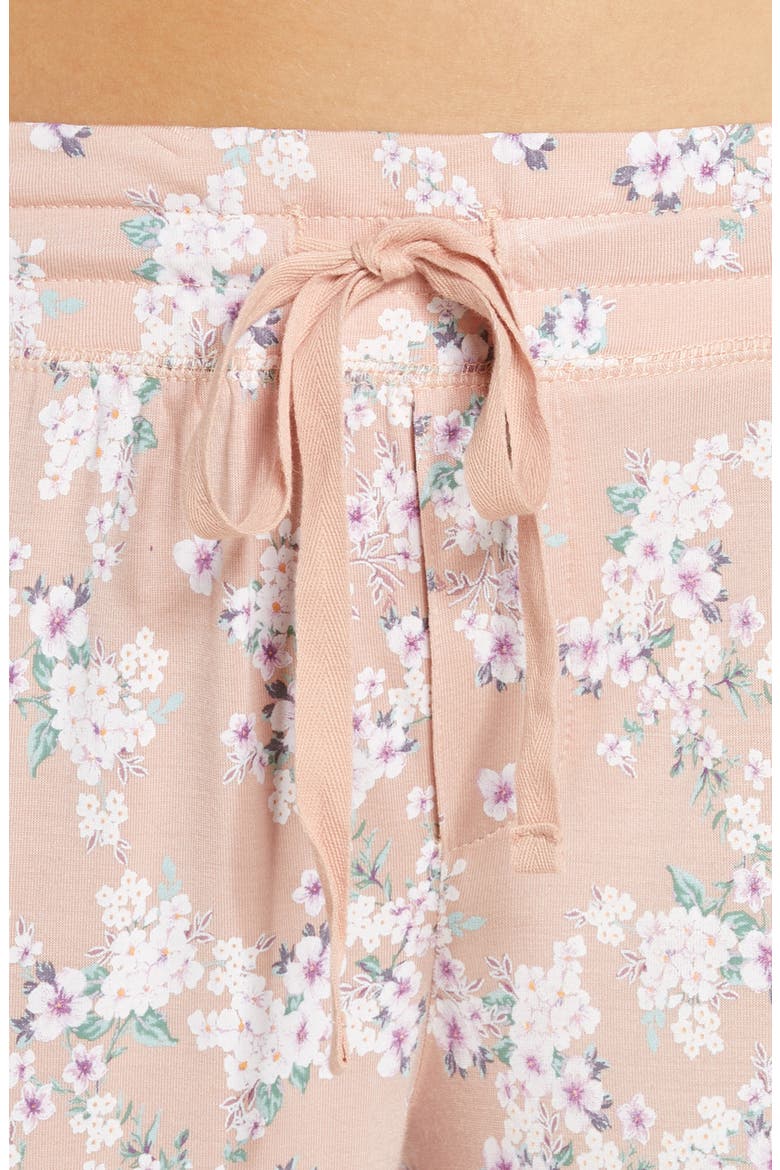 Soft Kate Floral Print Pajamas, Alternate, color, ISABELLE PINK