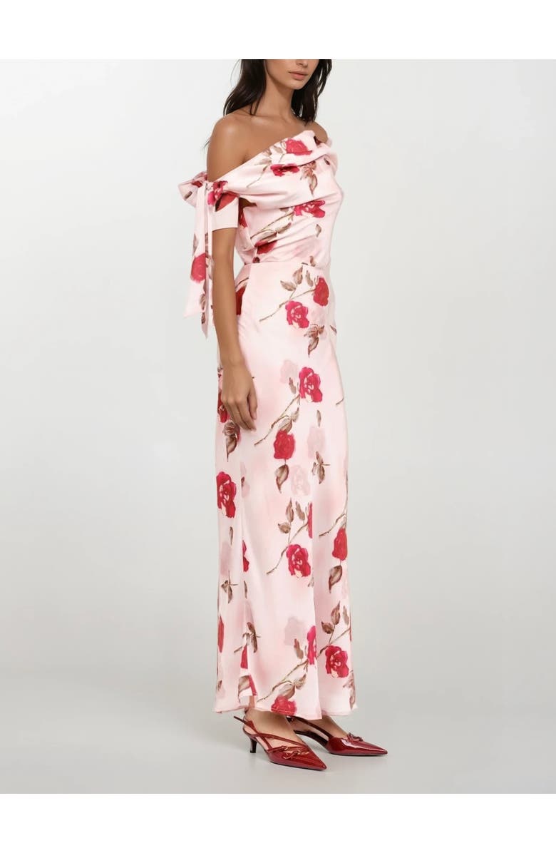 Sisterly Rosella One-Shoulder Gown, Alternate, color, Soft Blush