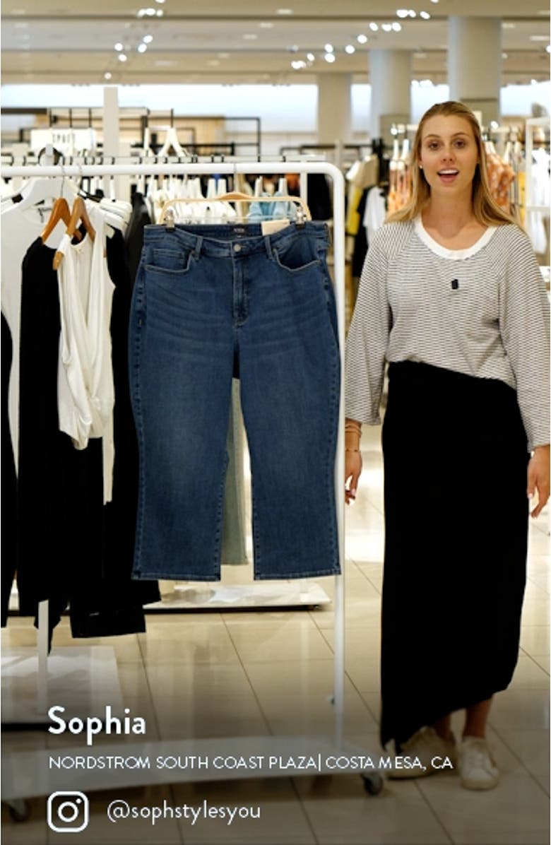 Joni High Waist Relaxed Capri Jeans, sales video thumbnail