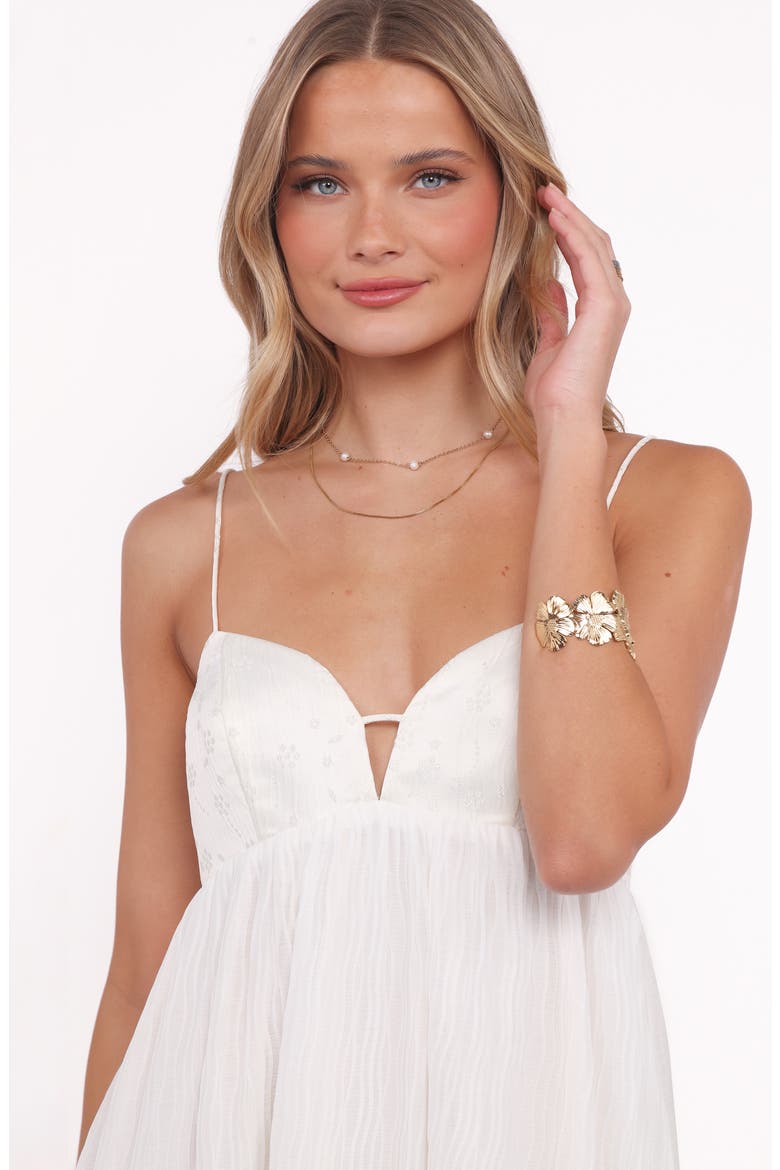 Lorna Bubble Hem Babydoll Minidress, Alternate, color, IVORY