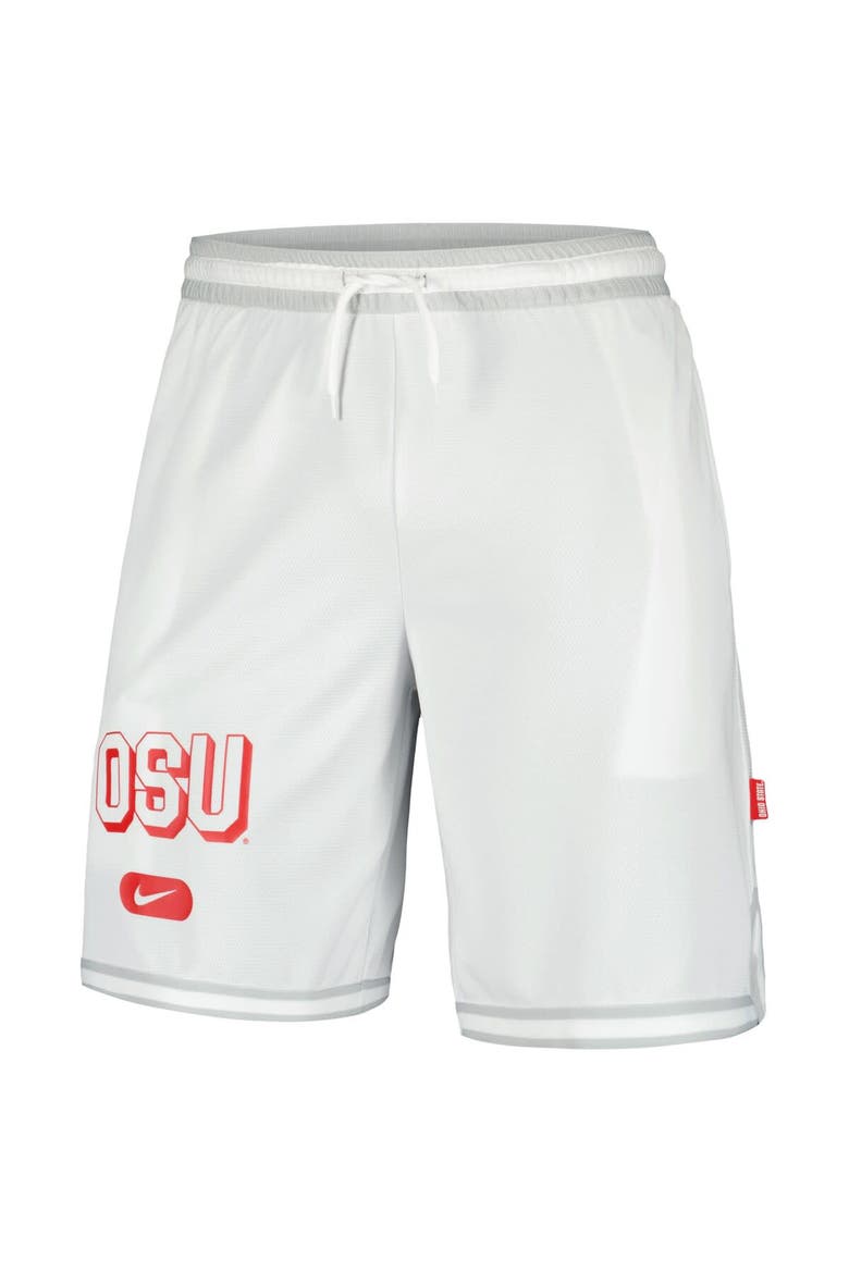 Men's Nike White Ohio State Buckeyes DNA 3.0 Performance Shorts, Alternate, color, White