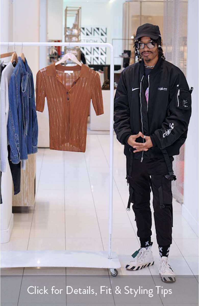 Laddered Ribbed Short Sleeve Henley, sales video thumbnail