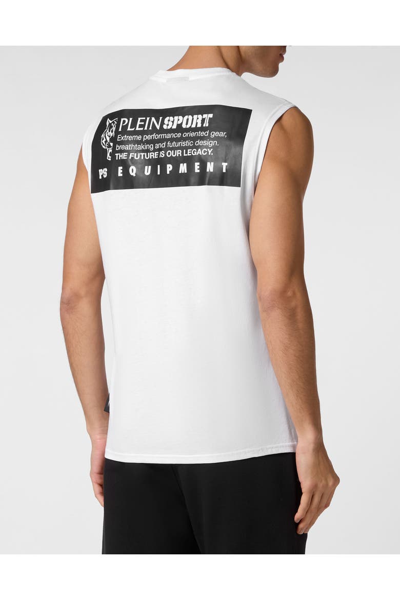 Tank Top Men, Alternate, color, white/black