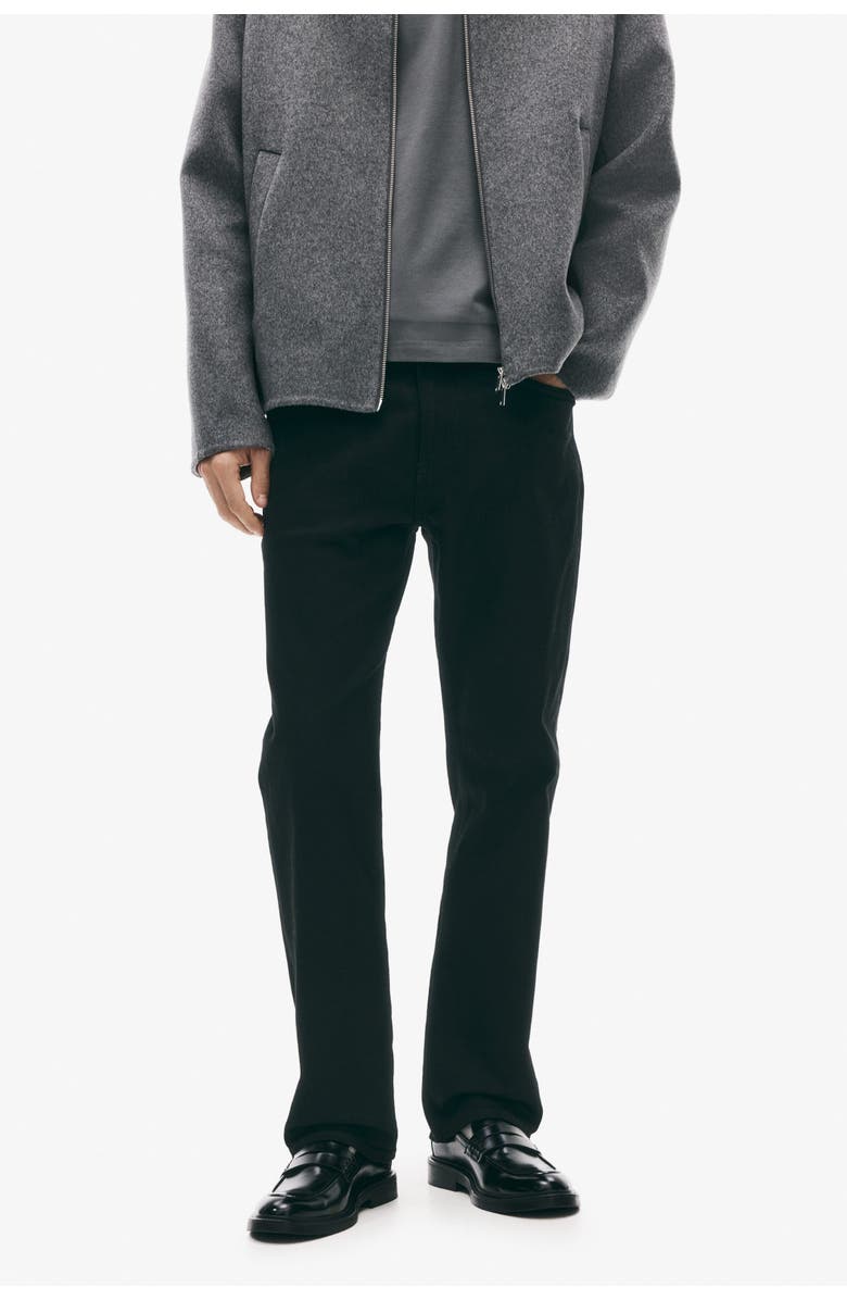 H&M Regular jeans, Alternate, color, Denim Black