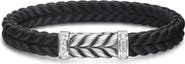 David Yurman Men's Chevron Station Rubber Bracelet