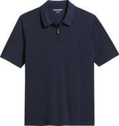 Johnston & Murphy Finn Rib Zip Polo
