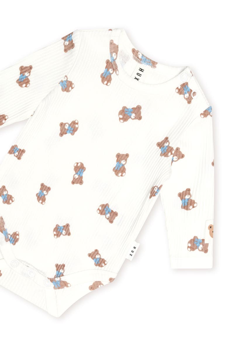 Tumbling Bow Hux L/Slv Bodysuit, Alternate, color, Almond Milk