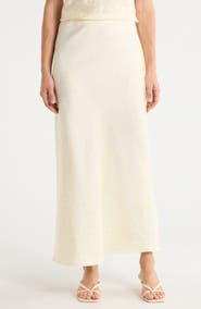 Renee C Polka Dot Print Maxi Skirt