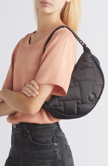 Moon Quilted Crossbody Bag