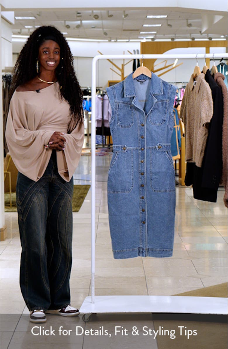 Julieta Denim Midi Dress, sales video thumbnail