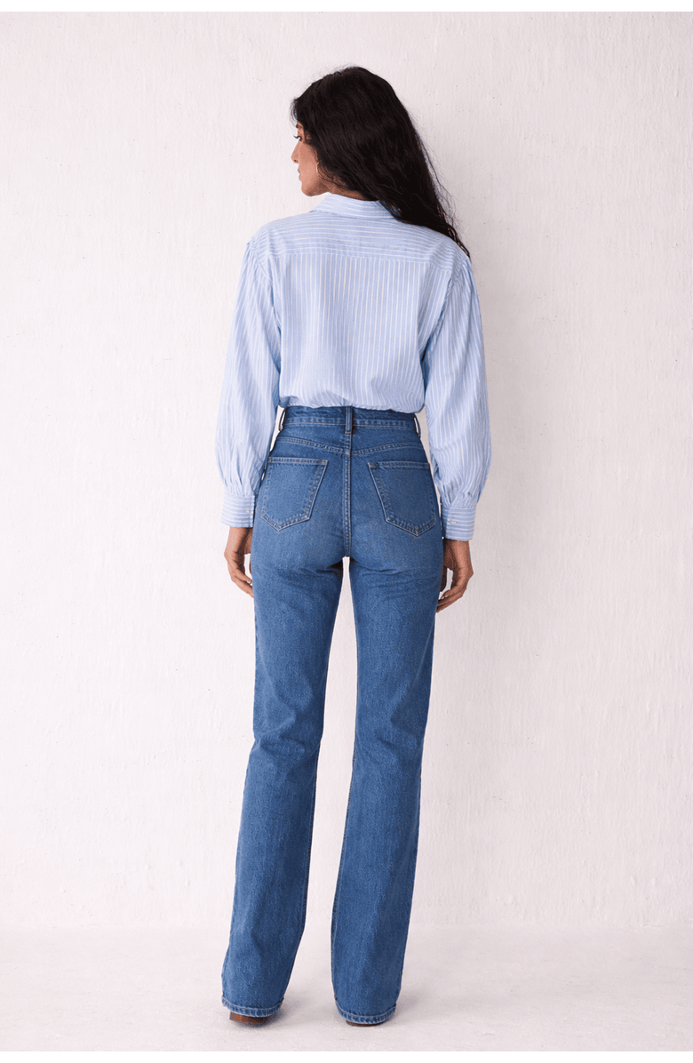 Reistor Shirt with Long Balloon Sleeves, Alternate, color, Cloudline