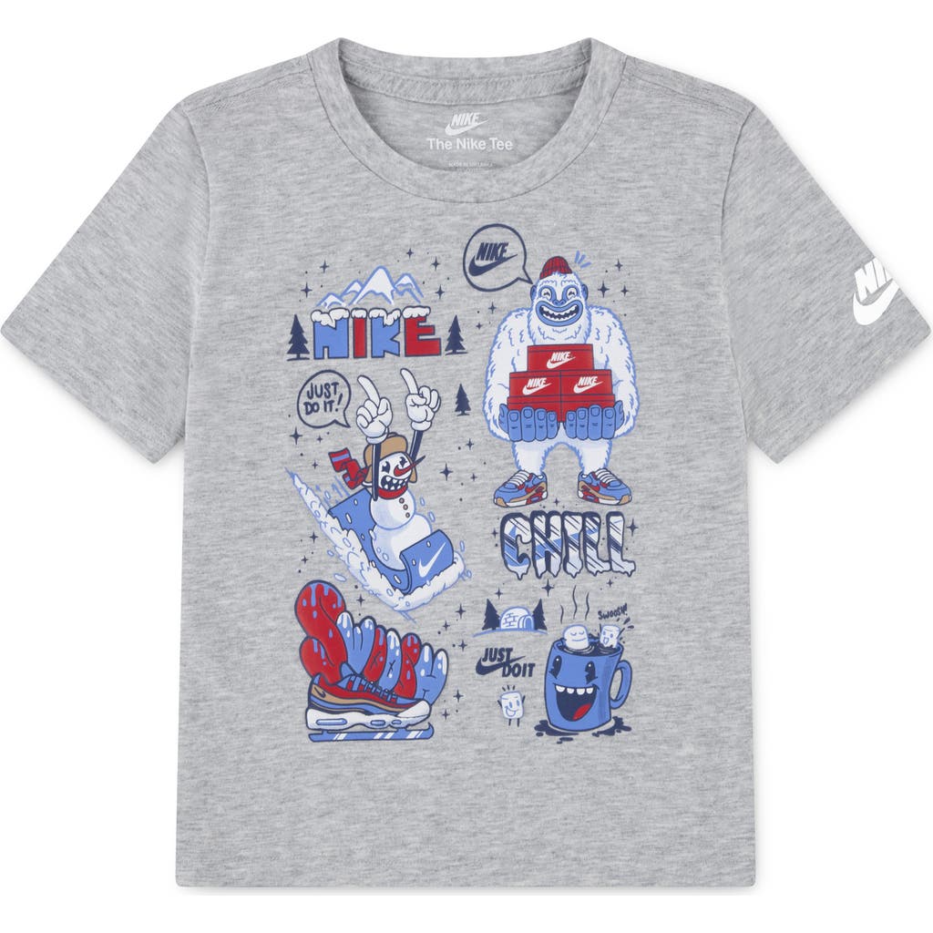 Nike Boys' Holiday Right Graphic Tee - Little Kid In Gray