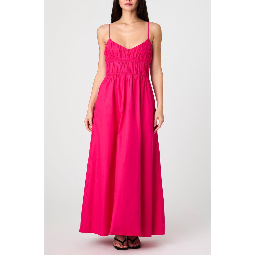French Connection Us Poplin Ruched Maxi Dress French Connection Dresses