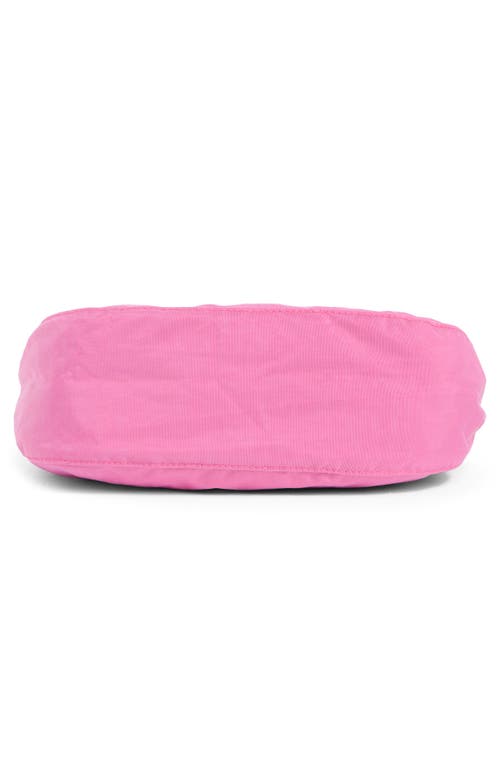 Baggu Small Recycled Nylon Crescent Bag In Pink