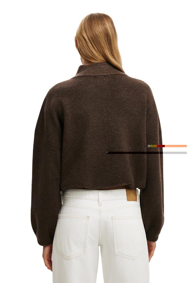 Women's Luxe Tuck Hem Bomber, Alternate, color, Dark Oak Marle